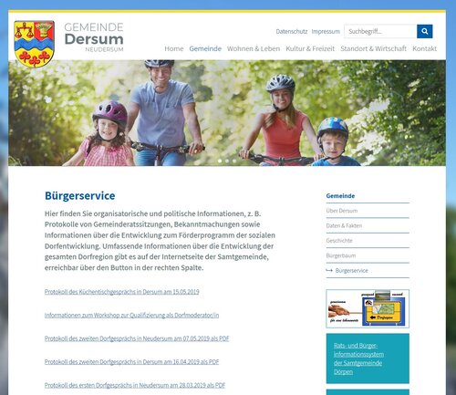 SoDE - Internetseite Dersum