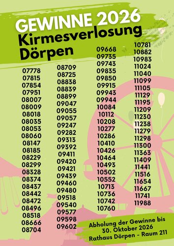 Gewinnplakat 2026