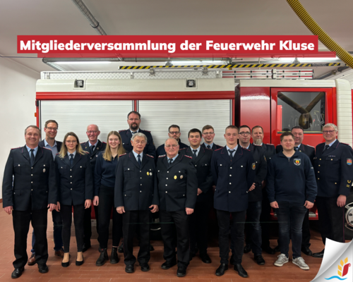 Post_Mitgliederversammlung FF Kluse