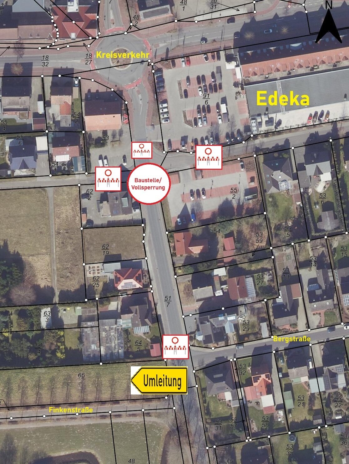Absperrung Wittefehnstraße