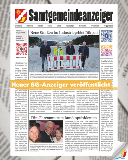Post_SG-Anzeiger_IV 2025 veröffentlicht